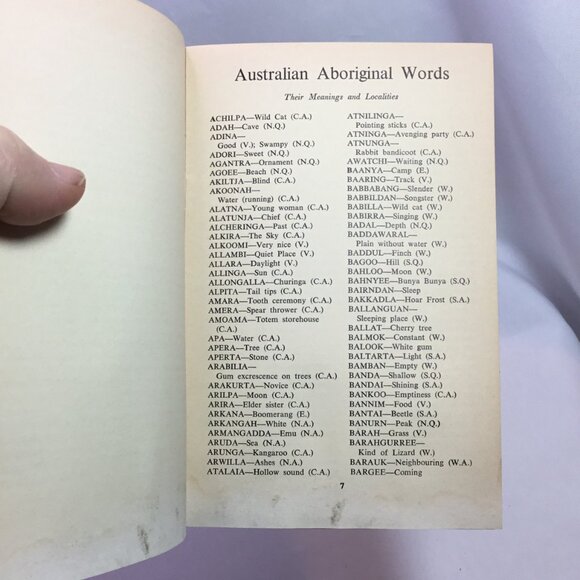 The Aboriginal Word Book By Justine Kenyon 1968 - Picture 5 of 7